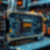 A detailed schematic of GPU architecture