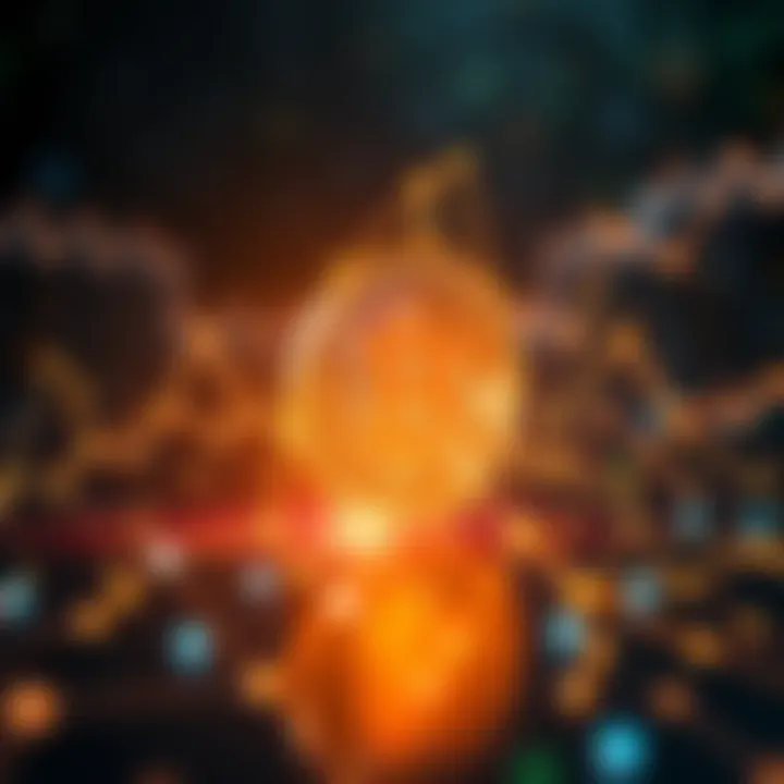 Blockchain Technology Concept Conceptual illustration of blockchain technology