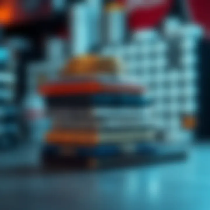 Variety of Cryptocurrency Wallets A visual representation of various crypto wallets stacked together to indicate variety