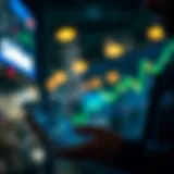 User engaging with the Coinbase app for trading