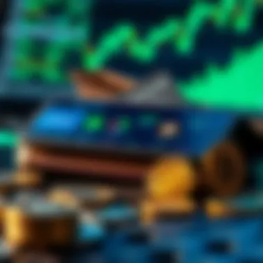 A close-up of a digital wallet displaying various cryptocurrencies