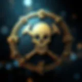 A digital representation of the Pirate Chain logo illustrating privacy in cryptocurrency.