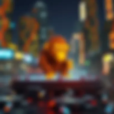 Illustration showcasing the blockchain technology behind Ape Gang NFTs