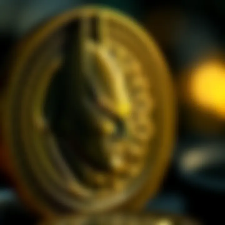 Intricate Batman Coin Design Close-up of a Batman coin showcasing intricate design details.