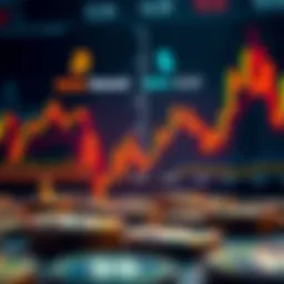 Graphical representation of risk versus reward in cryptocurrency investments