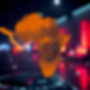 Digital Wallet Adoption Across Africa Map of Africa highlighting countries with digital wallet adoption