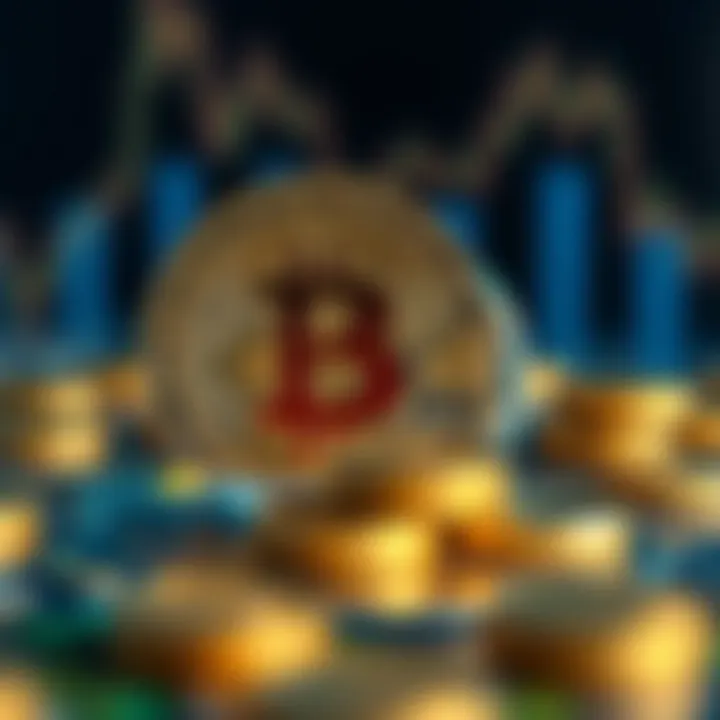 An abstract representation of the financial implications of newly launched cryptocurrencies