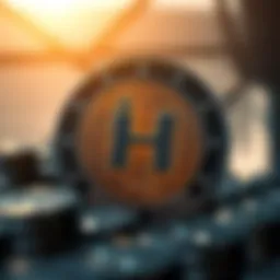 A digital representation of HDAO Coin symbolizing its innovative features