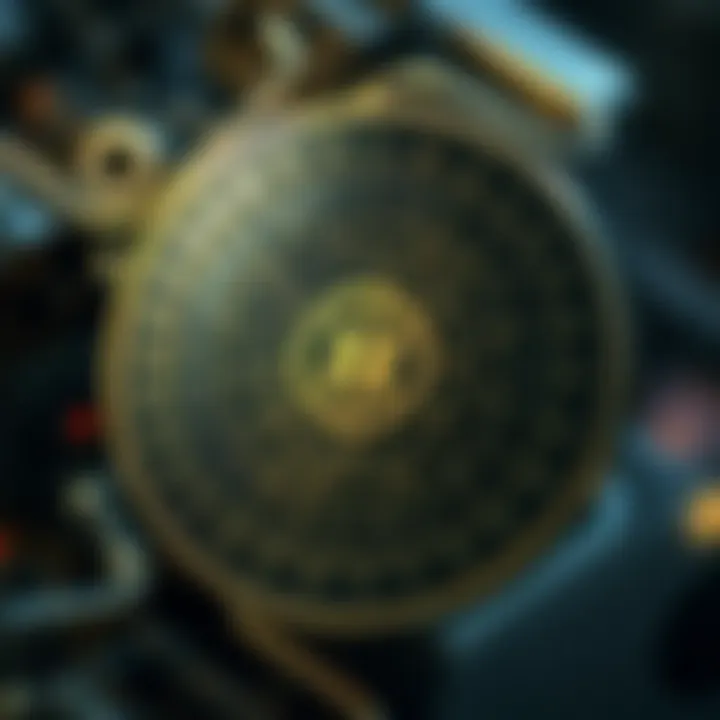 Technological Foundations of HDAO Coin An intricate diagram illustrating the technology behind HDAO Coin