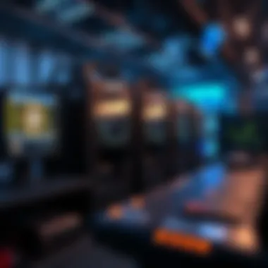 Technological Requirements for Cryptocurrency Mining An image showcasing different mining setups and their technological requirements for cryptocurrency mining