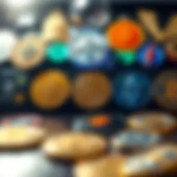 A visual representation of diverse cryptocurrency logos