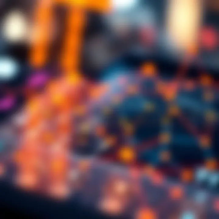 Blockchain Technology in Action Visual of blockchain technology in action