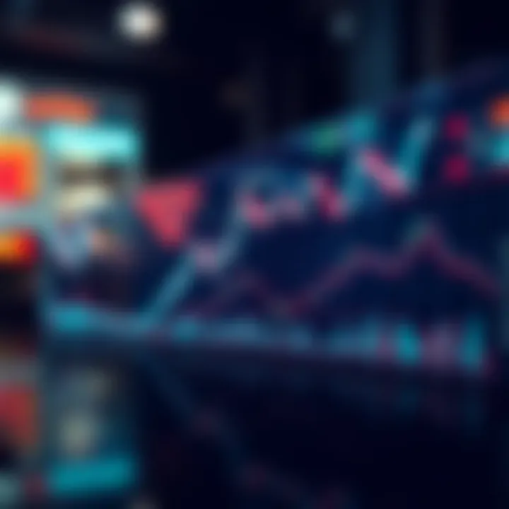 Graph illustrating cryptocurrency market trends and price fluctuations