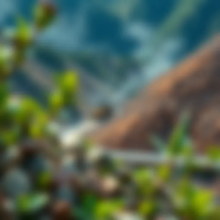 Sustainable mining practices in a natural environment