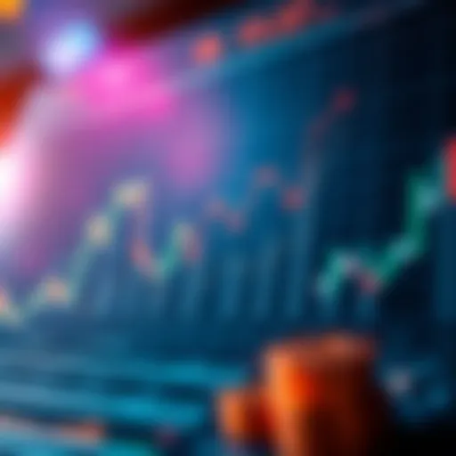 Graph illustrating current economic trends