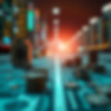 Navigating Investments Amid Currency Decline Visual representation of investment strategies in a declining dollar market