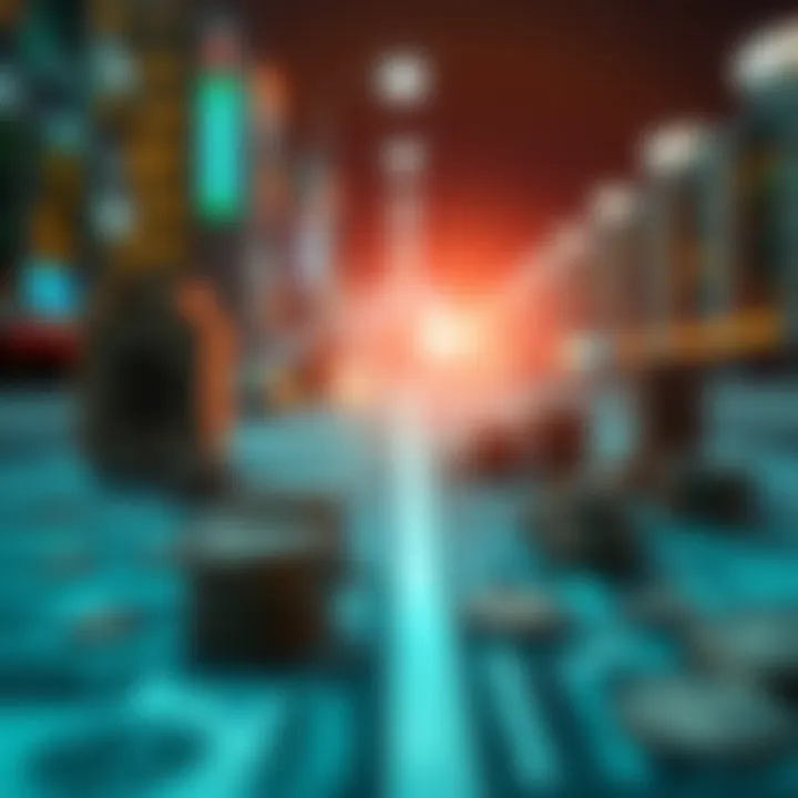 Navigating Investments Amid Currency Decline Visual representation of investment strategies in a declining dollar market