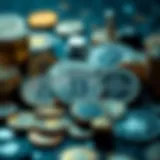 Visual representation of various electronic currencies