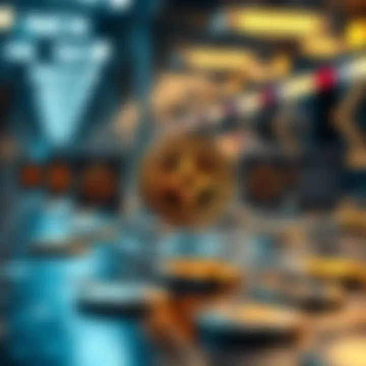 A detailed infographic showing the technological framework supporting MOF coin transactions.