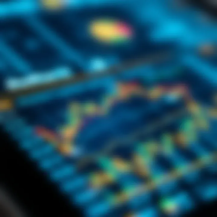 A close-up view of blockchain technology integration in a tracking application