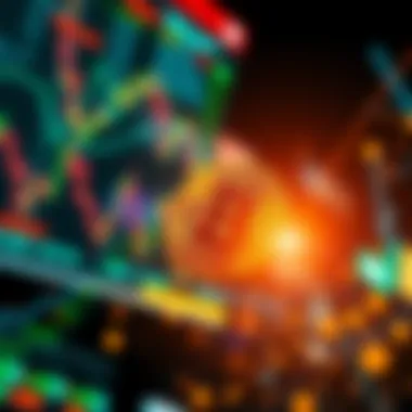 Digital Currency Exchange Dynamics Abstract representation of digital currency exchange