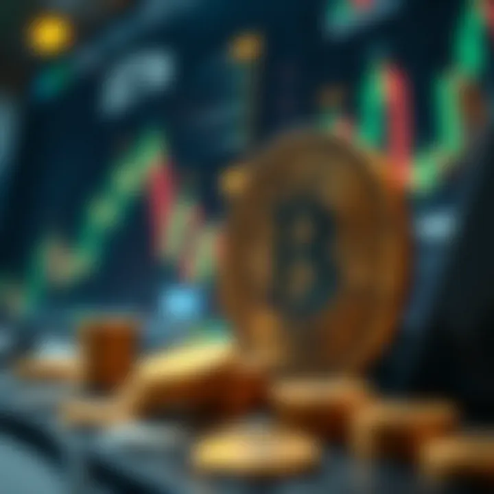 Risk Management in Virtual Currency Trading Conceptual graphic showing risk management in trading