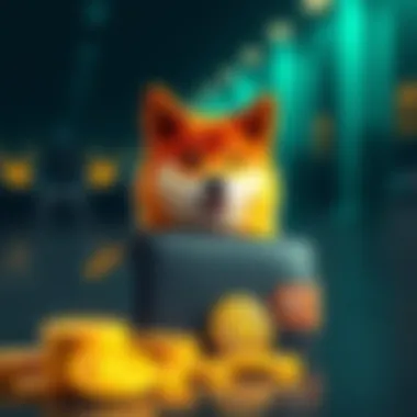 A digital wallet showcasing Shiba Inu tokens