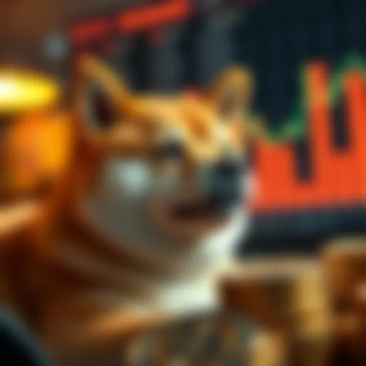 Chart illustrating cryptocurrency market trends