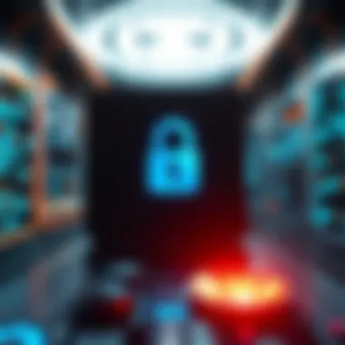 Security Measures in Digital Transactions Secure digital environment highlighting security measures for Coinbase Wallet