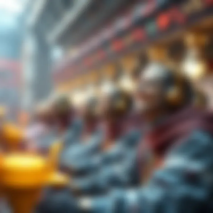 Artistic representation of creators benefiting from NFTs