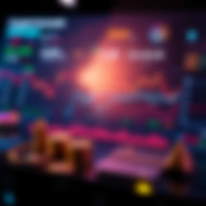 An analytical dashboard showcasing cryptocurrency market trends