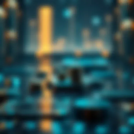 Visual representation of blockchain investments