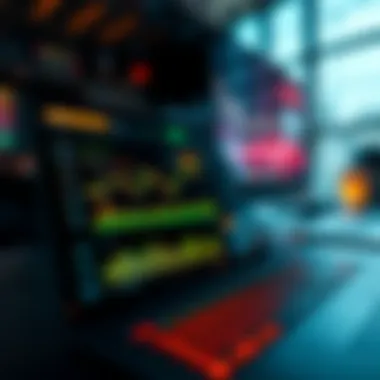 User interface of the ProfitTrading App showcasing trading dashboard