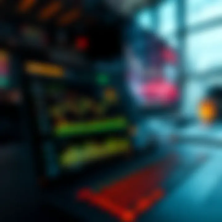 User interface of the ProfitTrading App showcasing trading dashboard