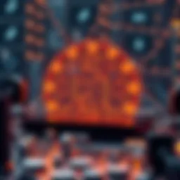 Visual representation of blockchain architecture