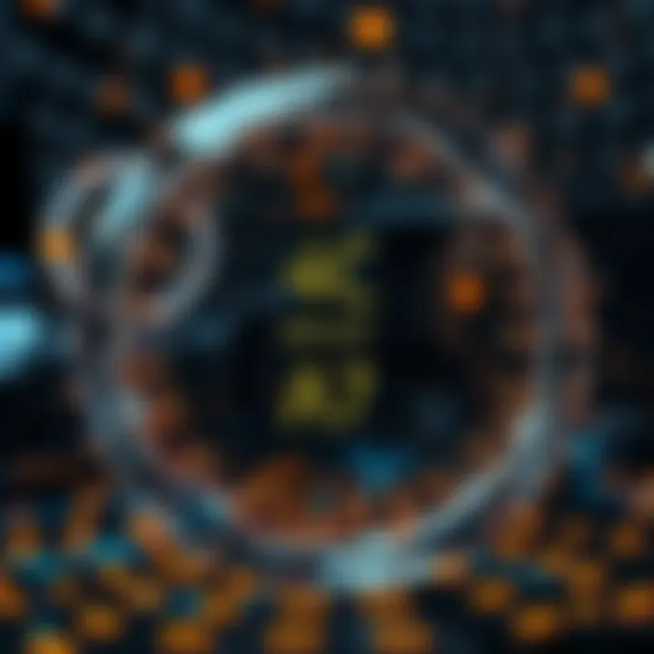 Executing Quantum Algorithms Visualization of a quantum algorithm executing complex calculations