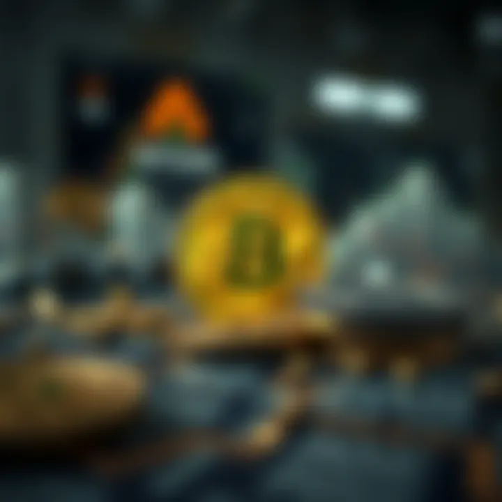 Crypto Market Stability Visual representation of crypto market stability through stablecoins