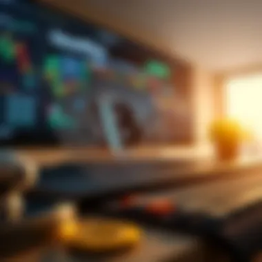 A conceptual image highlighting the educational resources focusing on cryptocurrency investments