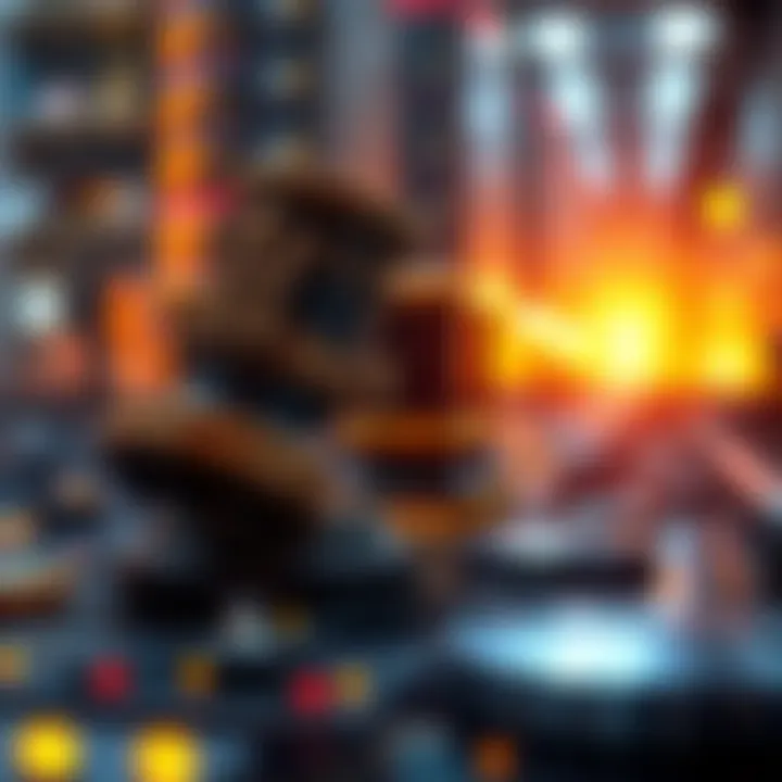 Visual representation of regulatory frameworks impacting digital assets