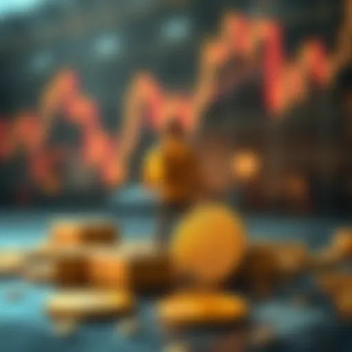 Conceptual illustration of cryptocurrency risk management