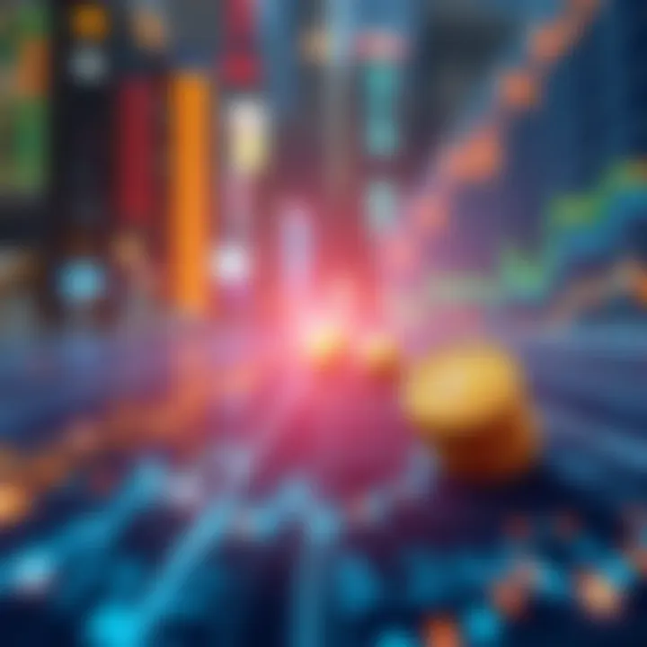 Infographic depicting volatility in cryptocurrency markets