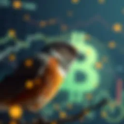 Robinhood's logo against a digital cryptocurrency backdrop