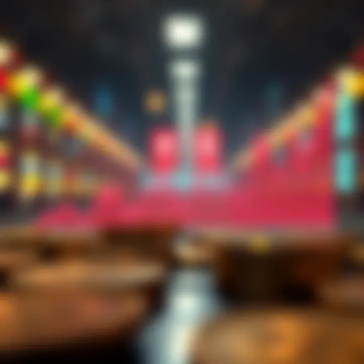 Graph representing cryptocurrency market trends