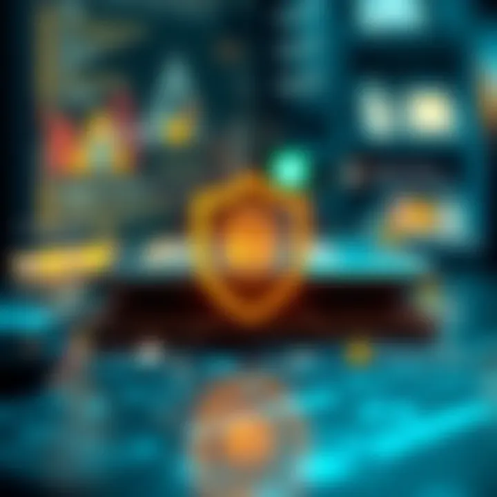 Key Security Features for Wallet Management Graphic depicting security features for blockchain wallet management