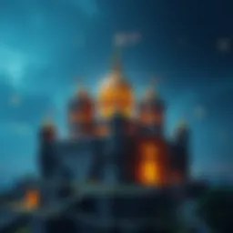 A digital fortress symbolizing financial strength in cryptocurrency