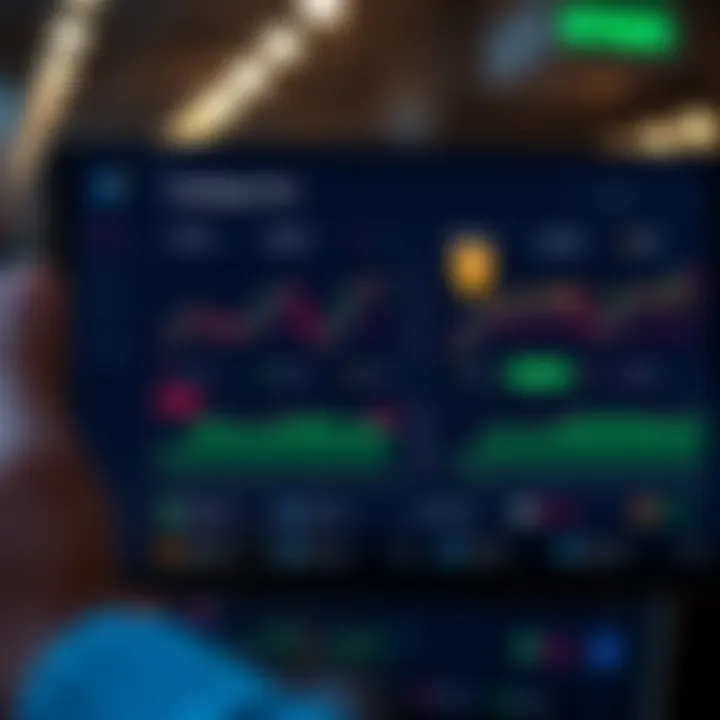 Coinbase Pro dashboard showcasing trading options