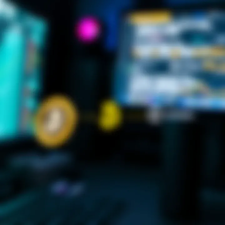 Visual representation of crypto transfer flow