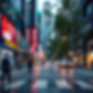 Digital Overlay of Augmented Reality A digital overlay of AR elements on a real-world environment