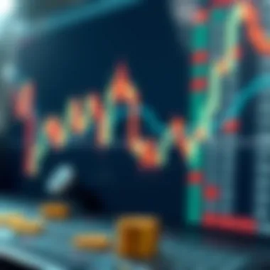 Illustration of candlestick patterns in trading