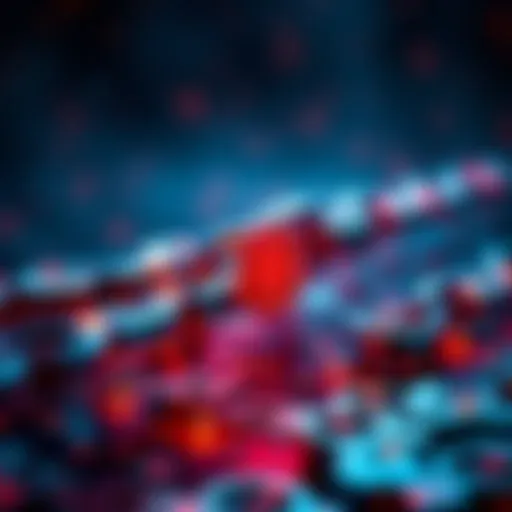 Chainlink and Digital Art Integration Visual representation of Chainlink technology integrating with digital art